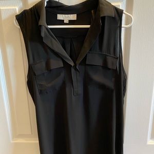 LOFT button down sleeveless shirt
